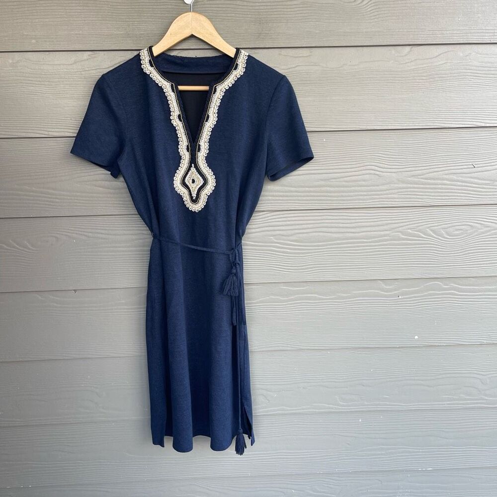 Tory Burch Liliana soutache linen dress - Picture 2 of 8